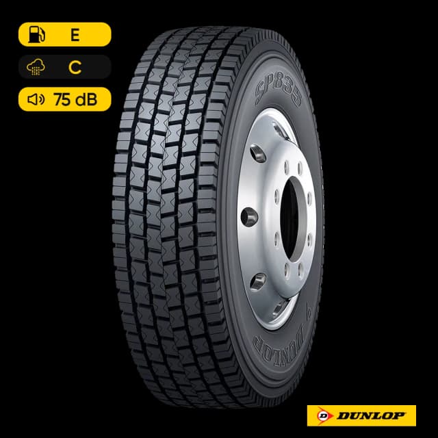 Pneu Dunlop 295/80R22.5 SP835 152/148M  - Aro 22.5