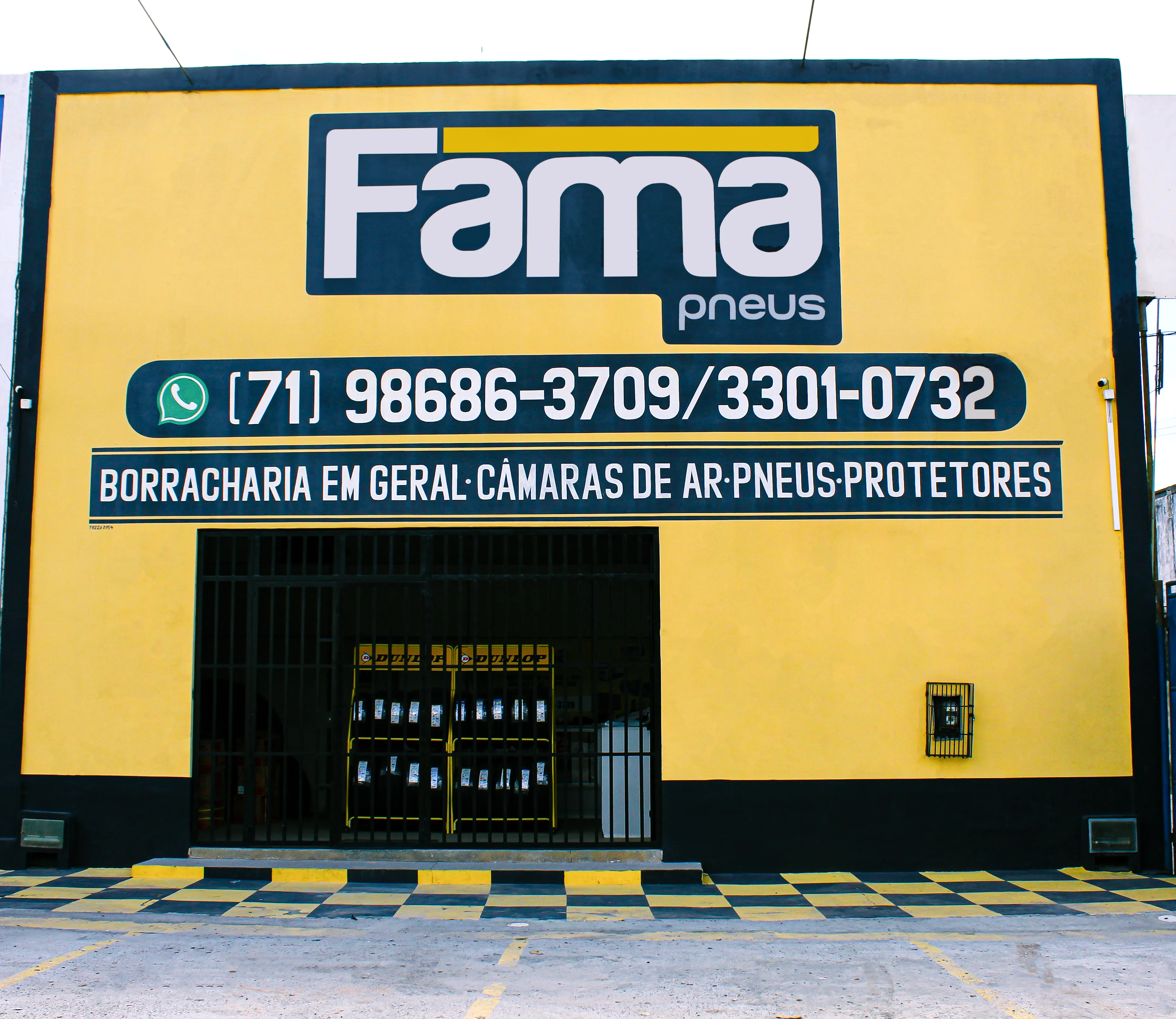 Imagem da faixada da empresa Fama Pneus